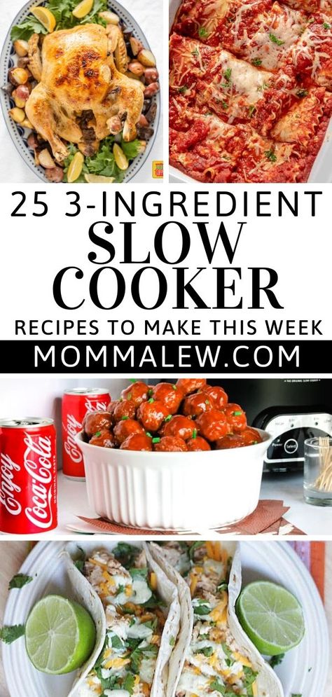 Slow Cooker 5 Ingredients Or Less, Few Ingredient Slow Cooker Meals, Slow Cooker Recipes Easy 3 Ingredients, 4 Ingredient Slow Cooker Recipes, Slow Cooker 3 Ingredients, Three Ingredient Slow Cooker Recipes, 5 Ingredient Crock Pot Recipes Healthy, Crock Pot Easy Meals 3 Ingredients, Easy Crockpot Recipes With Few Ingredients Simple Dinners