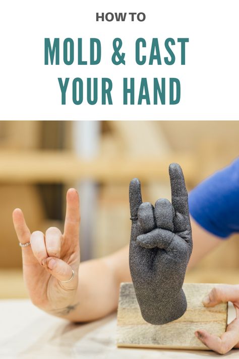 Hand Plaster Ideas, Diy Hand Casting Mold, Diy Hand Molding How To Make, Plaster Hand Molds, How To Make A Mold Of Your Hand, Soft Sculpture Art Projects, How To Make Plaster Molds, Plaster Hands Ideas, Plaster Hand Art