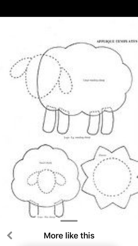 Felt Sheep Pattern Free, Lamb Applique Pattern, Felt Lamb Pattern, Sheep Applique Pattern Free, Sheep Pattern Printable, Sheep Quilt Patterns Free, Easy Applique Patterns, Sheep Quilt Pattern, Wool Applique Patterns Templates