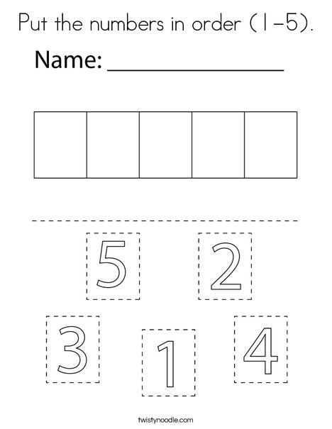 Put the numbers in order (1-5) Coloring Page - Twisty Noodle Numbers 0-5 Worksheets, Number Review 1-5 Preschool, Number Review Worksheets 1-10, Review Numbers 1-5 Preschool, 1-5 Activities For Preschool, 1-5 Number Activities, 1-5 Worksheet Preschool, Numbers 1-5 Activity Preschool, Numbers 1-5 Activities Preschool