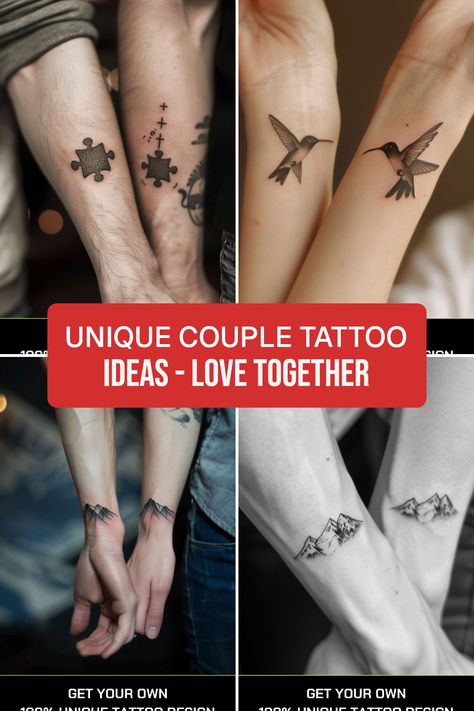 Tattoo Art, Tattoo desing Nature Couples Tattoos, Discreet Couples Tattoos, Adventure Couple Tattoos, Matching Mountain Tattoos, Country Couple Tattoos, Unique Couple Tattoo, Cat Lover Tattoo, Cat Paw Tattoos, Couple Tattoo Ideas