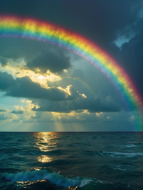 Rainbow After Storm, Storm Pictures, Rainbow Images, Chasing Rainbows, Seascape Photography, Beautiful Nature Wallpaper Hd, Gcse Art, Beautiful Nature Wallpaper, Graphic Arts