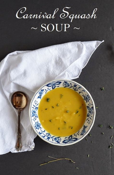 Carnival Squash Soup, Carnival Squash Recipes, Carnival Squash, Loin Roast Recipes, Misfits Market, Pork Loin Roast Recipes, Food For Dinner, Squash Soup Recipe, Soup Ideas