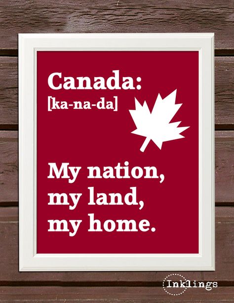 SALE - 8"x10" Printable / Digital Poster 'Canada Day' - Choose your color - in PDF & JPG. $3.00, via Inklings Posters Etsy. Happy Birthday Canada, Happy Birthday Mom Quotes, Canada Day Party, All About Canada, Canadian Things, My Land, I Am Canadian, Canada Eh, Attic Room