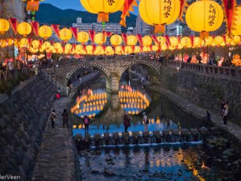 Featuring more than 15,000 lanterns, the festival originally started as a more simple Chinese New Year celebration. In 1994, the festival Japan Honeymoon, Japanese Festival, Lunar Year, Lion Dance, Lantern Festival, Nagasaki, Bad Luck, Lunar New Year, New Year Celebration