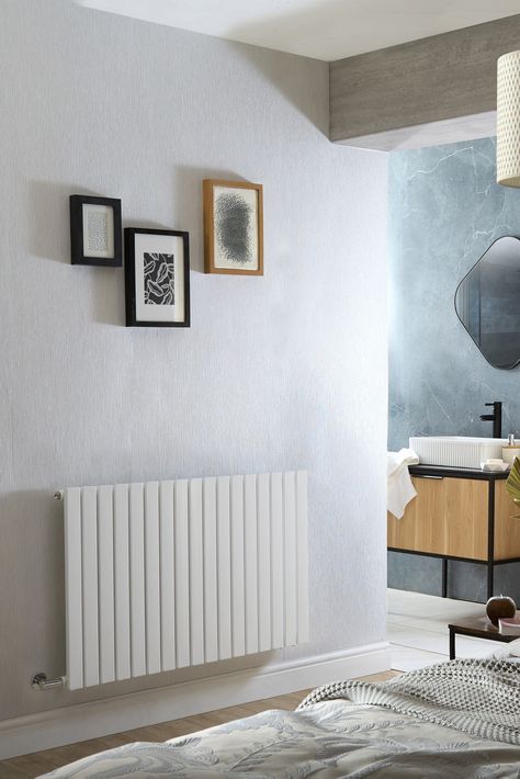 Electric never looked so good! ⚡ Find your fave efficient, energy saving rad! Lavabo D Angle, Electric Radiator, Electric Towel Rail, Bad Accessoires, Electric Underfloor Heating, Electric Heaters, Electric Radiators, Column Radiators, Designer Radiator