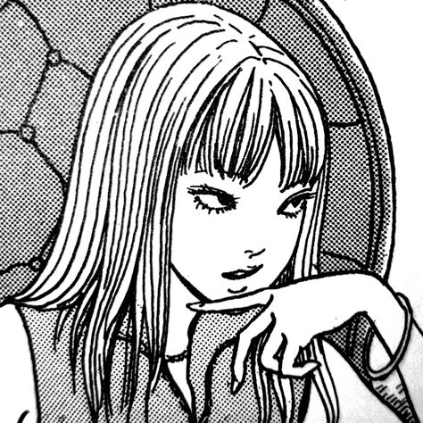 Junji Ito, A Girl, We Heart It, Lost, Anime, Hair