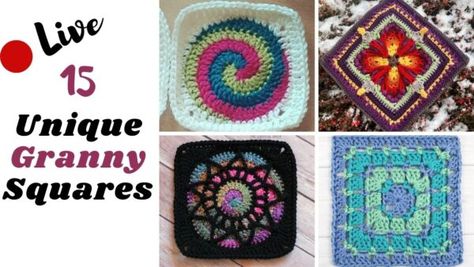 Advanced Crochet Stitches, Granny Square Patterns, Crochet Granny Squares, Crochet Coasters Free Pattern, Advanced Crochet, Granny Square Crochet Patterns Free, Crochet Coaster Pattern, Crochet Mandala Pattern, Crochet Blanket Designs