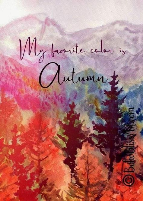 Fall Quote, Autumn Wall Art, Autumn Watercolor, Watercolor Quote, Fall Watercolor, Autumn Quotes, Autumn Nature, My Favorite Color, Happy Fall Y'all