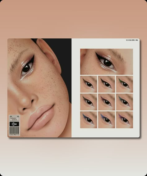 Sims 4 Eyeliner CC: Eyeliner   N60 By Cosimetic Sims 4 Liner, Sims 4 Eye Makeup, Eyeliner Cc Sims 4, Sims4 Eyeliner, Sims 4 Cc Eyeliner, Cc Eyelashes, Sims 4 Makeup, Cc Makeup, Cc Shopping