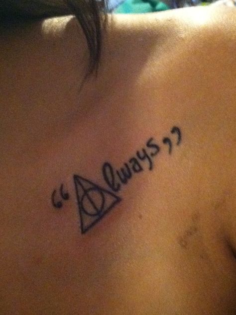 Potter Tattoo, Harry Potter Tattoos, Harry Potter Tattoo, All This Time, After All This Time, Deathly Hallows, Cute Tattoos, Tattoos And Piercings, Tattoo Quotes