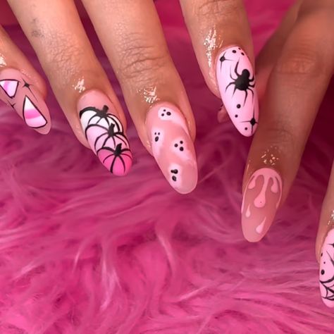 👻💅🏽 Are you ready for the spooky season?💖🎃 • • Booking link in bio 💖 • • • • • #palmbayfl #melbournefl #brevardfl #brevardnails #brevardnailtech #palmbaynails #palmbaynailtech #nails #nailart #nailartist #nailtech #nailinspo #nailsdesign #nailtrends #trendingreels #trending #nailstagram #fyp #trendingreels #nailsofinstagram #instanails #nailsoftheweek #acrylicnails #acrylicnailsdesign #nailvideos #halloween #halloweennails #spookyseason #spookynails Pink Halloween Nails, Nails 2024, Pink Halloween, Nails Nailart, Nail Trends, Nail Artist, Nail Tech, Halloween Nails, Spooky Season