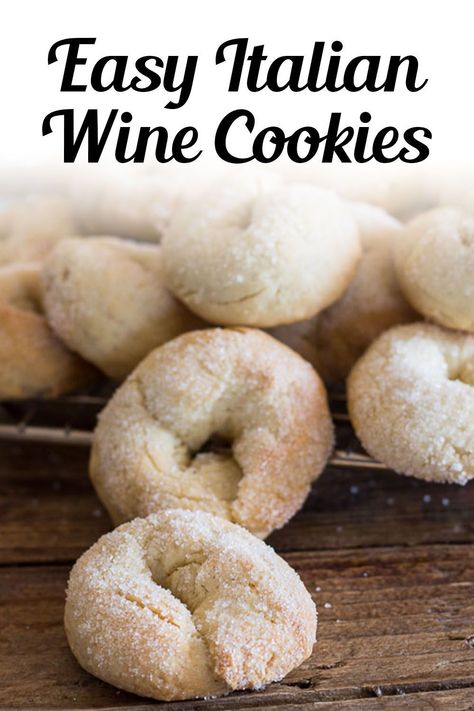 Italian Butter Cookies, Italian Biscuits, Wine Cookies, White Cookies, Amaretti Cookies, Italian Christmas Cookies, Italian Cookie Recipes, Italian Pastries, Biscotti Recipe