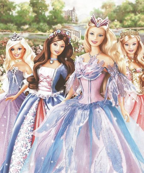 Barbie Movie Dresses, Barbie Movie Aesthetic, Disney Princess Real Life, Barbie Movies Aesthetic, Barbie Films, Barbie Swan Lake, Classic Barbie, Fairytale Gown, Barbies Pics