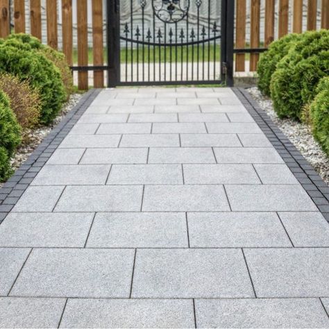 Paving Slabs Ideas, Patio Ideas Ireland, Outdoor Renovation Ideas, Granite Pavers, Sandstone Paving Slabs, Tiles Outdoor, Granite Paving, Granite Tiles, Limestone Paving