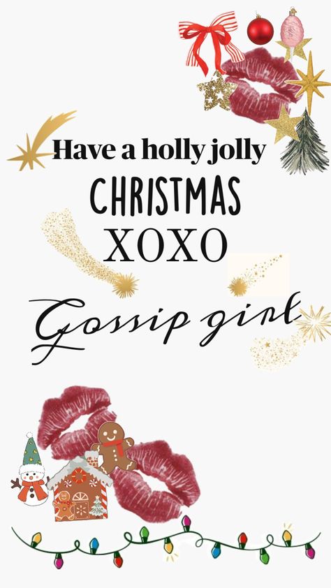 Xoxo Gossip Girl Wallpaper, Gossip Girl Wallpaper, Xoxo Gossip Girl, Have A Holly Jolly Christmas, Chuck And Blair, Xoxo Gossip, Holly Jolly Christmas, Book Wallpaper, Iphone Wallpaper Themes