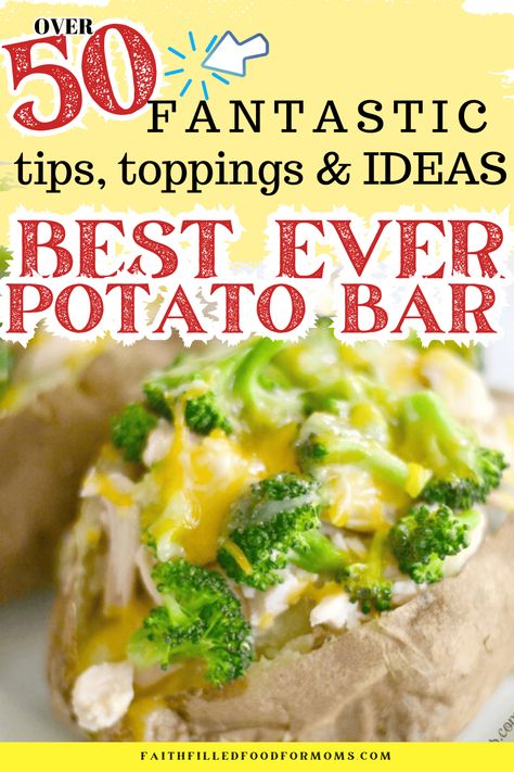 How To Set Up A Baked Potato Bar, Baked Potato Bar Ideas For A Crowd, Christmas Baked Potato Bar, Baked Potato Bar Toppings List, Baked Potato Charcuterie Board Ideas, Toppings For Baked Potatoes Bar, Baked Potatoes Bar Ideas, Baked Potato Ideas Meals, Baked Potato Toppings Main Dishes