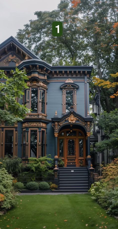 Grunge House Aesthetic Exterior, Old Victorian House Aesthetic, Old Fashion House Exterior, Moody Victorian Exterior, Witchy House Exterior Modern, Historic Home Colors Exterior, Second Empire Victorian House, Second Empire Architecture, Antique House Exterior