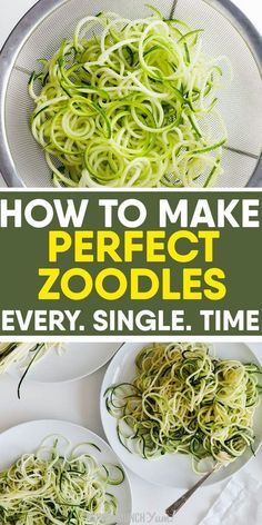 Vegan Healthy Snacks, Recipes Under 30 Minutes, How To Make Zoodles, Cook Zucchini Noodles, Zucchini Zoodles, Lowcarb Recipes, Zucchini Noodle Recipes, 500 Calorie, How To Cook Zucchini