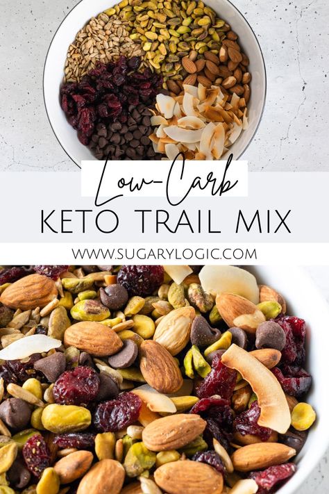 Spicy Trail Mix Recipes Healthy, Coconut Trail Mix Recipes, Keto Trail Mix Low Carb Recipe, Homemade Trail Mix Recipes Keto, Keto Fruit Snacks, Low Carb Snack Mix Recipe, Low Carb Trail Mix Recipes, Keto Trail Mix Recipe, Keto Trail Mix Low Carb