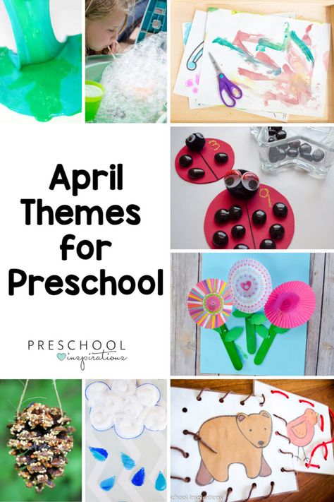 April Themes For Preschool, Farm Math Activities, Themes For Preschool, Themes Preschool, Preschool Theme Ideas, Curriculum Themes, April Themes, April Lesson Plans, Preschool Inspirations