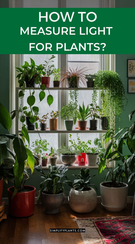 "Discover the best ways to measure light for indoor houseplants with our  helpful tips and tricks. From understanding the different light levels to  using tools like light meters, we've got you covered. Keep your indoor  houseplants thriving with the right amount of light. #indoorhouseplant  #lightmeasurement #plantcare" Light Levels For Plants, Indoor Plant Light Guide, Aesthetic Grow Light Set Up, Indoor Plant Lights, Bright Indirect Light, Best Plants For Bedroom, Face Health, Houseplant Care, Plant Light