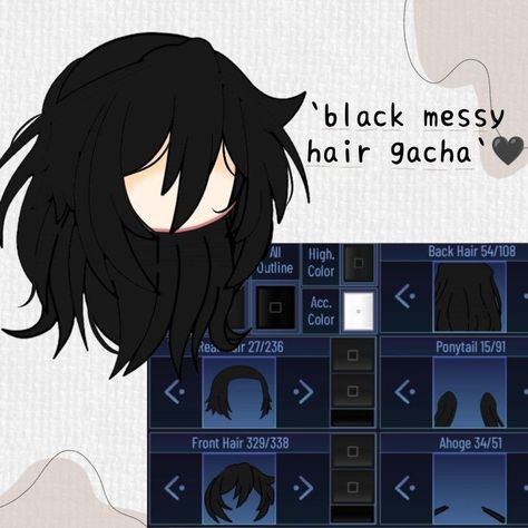 Gacha Club Neck Shadow, Gacha Messy Hair, Gachaclub Hair Idea, Gacha Club Hair Tutorial, Gacha Club Hair Ideas Female Fluffy, Gacha Club Oc Ideas Hair, Gacha Nox Hairstyle Idea, Gacha Club Hair Ideas With Adjustments, Gacha Club Hair Ideas Male Fluffy