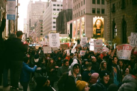 March / NYC Protest / 35MM / LUCILLE JEAN  https://www.lucillejean.com/artwork Protest Artwork, Broken Love, 80s Aesthetic, The Unit, Art