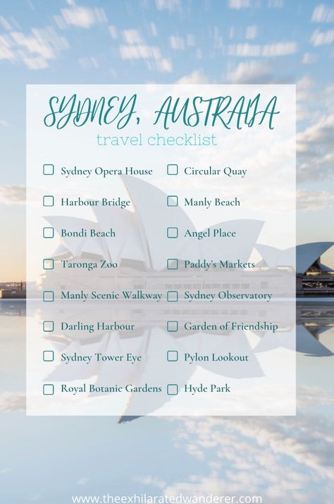 Sydney Australia Things To Do, Sydney To Do List, Sydney Bucket List, What To Do In Sydney Australia, Things To Do In Sydney Australia, Australia Activities, Sydney Itinerary, Travel Sydney, Australia Packing List