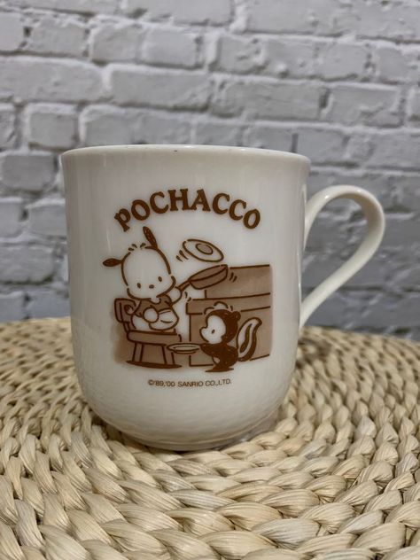 Sanrio Pochacco, Pretty Mugs, Dog Coffee, Cool Mugs, Cute Cups, Cute Little Things, Cute Mugs, Cups And Mugs, Mug Cup