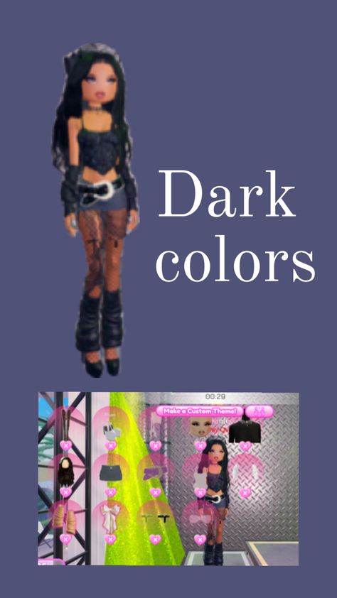 Roblox Dress, Colors Dress, Custom Theme, Color Dress, Dark Color, Dark Colors, Dress To Impress, Colorful Dresses, Color