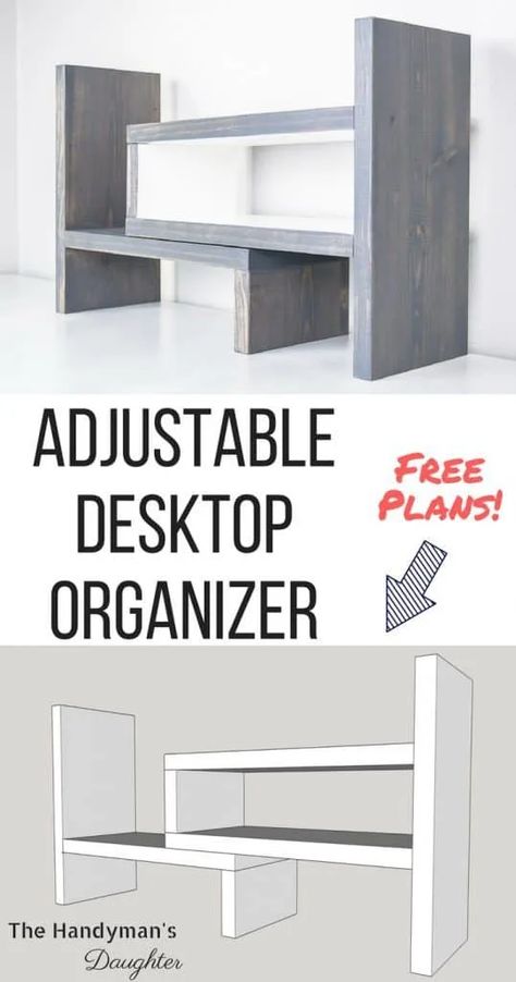 Diy Desk Shelf, Diy Desktop Organizer, Workbench Designs, Wooden Box Designs, Diy Desktop, Woodworking Box, Small Woodworking Projects, Rockler Woodworking, Box Designs