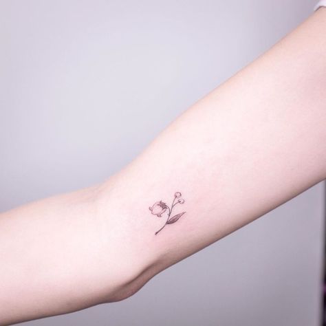 Piano Tattoos, Lily Of The Valley Tattoos, Small Lily Tattoo, Rose Tattoo On Side, Lily Of The Valley Tattoo, Water Lily Tattoos, Valley Tattoo, Secret Tattoo, Lily Flower Tattoos