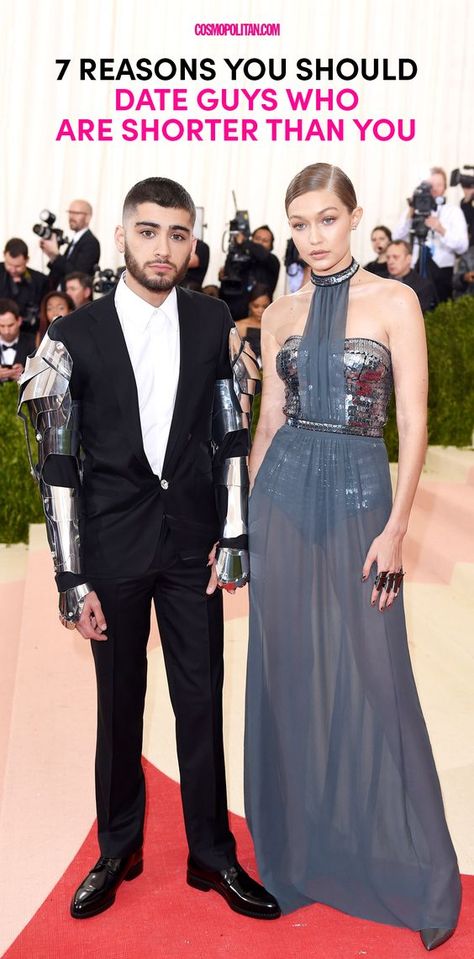 You'll never look at short guys the same way again. <<<<< OMG read this article Tall Boyfriend Short Girlfriend, Taller Girlfriend, Best Met Gala Looks, Tall Girl Short Guy, Gigi Hadid And Zayn Malik, Tall Boyfriend, Gigi Hadid And Zayn, Short Couples, Girl Couple