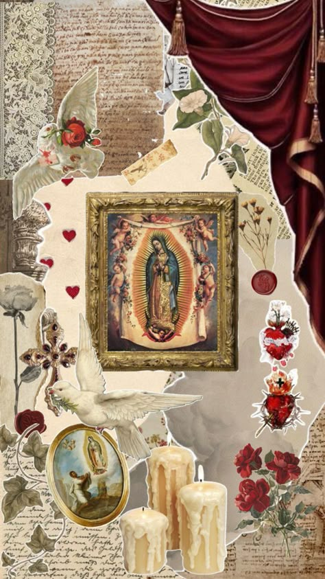 Roman Catholic Art, Christian Iphone Wallpaper, Catholic Wallpaper, Church Aesthetic, Virgin Mary Art, Mexican Culture Art, Iphone Wallpaper Hipster, Catholic Images, Film Posters Vintage