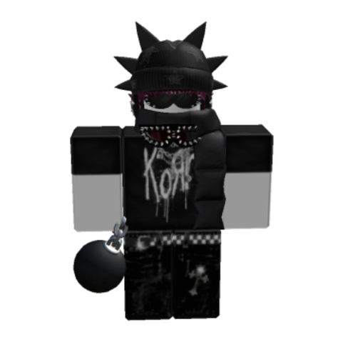 Metal Head Roblox Avatar, Punk Roblox Avatar, Roblox Outfit Ideas, Avatar Roblox, Roblox Ideas, Baddie Outfits Ideas, Roblox Outfit, Emo Grunge, Cool Avatars