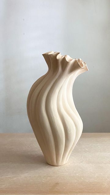 Moran Trabelsi | ceramicist shared a post on Instagram: "The making of ✨HERMOSA✨ #ceramicart #stonewareceramics #ceramicvase #modernsculpture #abstractsculpture #ceramicsculpture#designcollector #collectibledesign #ceramics #modernceramics #stoneware". Follow their account to see 197 posts. Ceramic Vase Sculpture, Biomorphic Design, Pottery Idea, Pots Ceramic, Abstract Vase, Silver Smithing, Organic Sculpture, Pottery Inspo, Clay Diy Projects