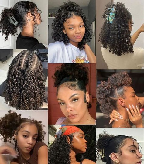 Mixed Curly Hair, Quick Natural Hair Styles, Cute Curly Hairstyles, Girls Natural Hairstyles, Curly Hair Styles Easy, Hairdos For Curly Hair, Natural Curls Hairstyles, Natural Hair Styles Easy, Slick Hairstyles