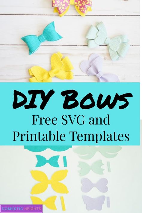 Free SVG leather hair bow template and tutorial with the Cricut Circuit Bow Template, Hair Bow Svg Free, Faux Leather Hair Bows Cricut, Cricut Hair Bows Template, Hair Bow Templates Free Printable Pdf, Hair Bow Svg File Free, Free Bow Template For Cricut, Leather Bows With Cricut, Svg Bow Template Free