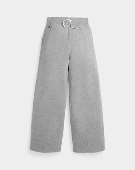 Fleece Wide-Leg Sweatpant Wide Leg Sweat Pants, Ralph Lauren Fleece, Sweat Pants, Tracksuit Bottoms, Polo Ralph, Polo Ralph Lauren, Wide Leg, Girl Outfits, Sweatpants