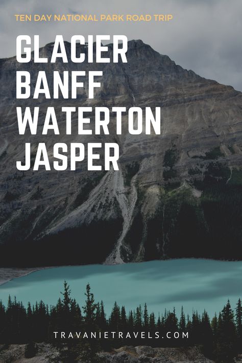 Are you looking to plan the ultimate adventure through some of the best national parks in the United States and Canada? Look no further! Check out our awesome itinerary and resources for road tripping through this amazing slice of North America. #BanffNationalPark #GlacierNationalPark #WatertonNationalPark #JasperNationalPark #IcefieldsParkway #RoadTrip #RockyMountains Mountain Road Trip, Waterton National Park, Best National Parks, Canada National Parks, Glacier Park, Canada Road Trip, Jasper National Park, National Park Road Trip, Us Road Trip