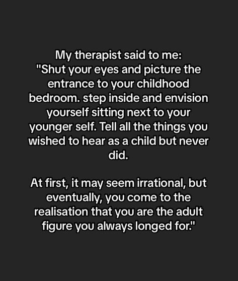 Therapist Quotes, Inner Child Healing, Mental And Emotional Health, Self Care Activities, Healing Quotes, Coping Skills, Healing Journey, Inner Child, Self Improvement Tips