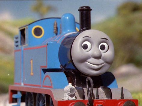 Thomas in his S1 debut appearance Thomas Engine, Henry Thomas, Nintendo Fan Art, Halloween Adventure, George Carlin, Tv Tropes, Pbs Kids, Thomas The Tank, Thomas The Tank Engine