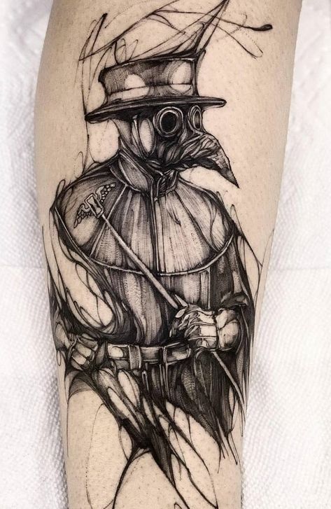 Plague Doctor Tattoo Design, Steampunk Tattoo Sleeve, Hermetic Symbols, Ken Tattoo, Dr Plague, Plague Doctor Tattoo, Plague Dr, Dr Tattoo, Tattoo Symbolism