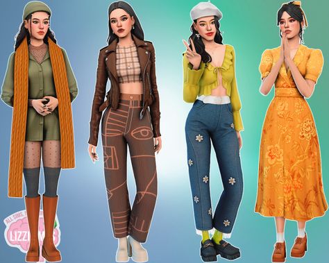 Sims Creations by Lizzisimss on Tumblr Fox Socks, Sims Clothes, Cc Furniture, Pelo Sims, Sims 4 Mm Cc, Sims 4 Cc Folder, Sims 4 House Design, Sims 4 Teen, Patreon Logo