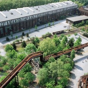 Post Industrial Park Landschaftspark Duisburg Nord by Latz + Partner Industrial Park Landscape, Industrial Park Design, Post Industrial Architecture, Industrial Park Architecture, Industrial Landscape Design, Post Industrial Landscape, Industrial Landscape, Industrial Architecture, Industrial Park