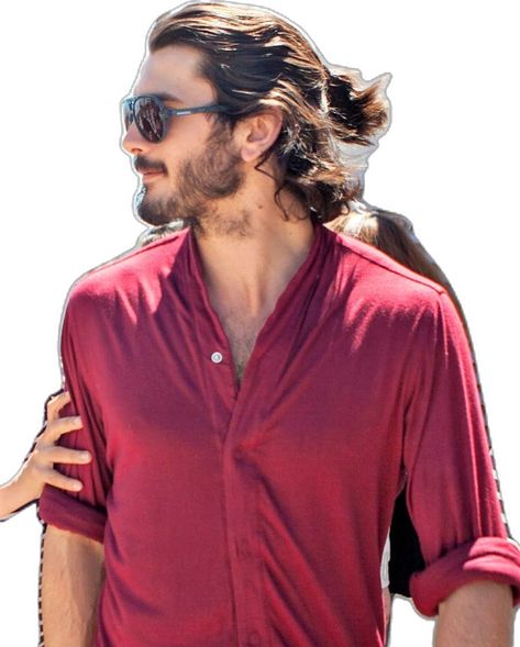 Straight Hair With Highlights, Aesthetic Long Hair, 70s Shag, Yon Gonzalez, Men With Long Hair, Long Hairstyles For Men, Long Curly Hair Men, Man Buns, Male Model Face