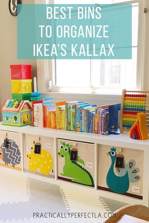 Baby Zimmer Ikea, Kallax Ideas, Ikea Window Seat, Toddler Toy Storage, Ikea Storage Boxes, Ikea Hack Storage, Trofast Ikea, Ikea Kallax Shelf, Kids Book Storage