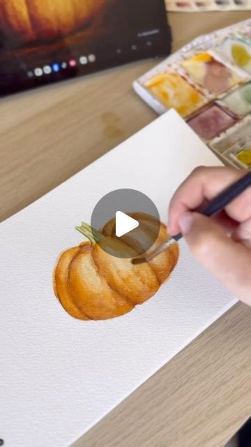 🖌WATERCOLOR COMMUNITY#1🖌 on Instagram: "Follow artist @jolienbuijk.art 

#illustration #painting #art #artgallery #artcollector #paintings #artoftheday #illustration_best #watercolor_guide #watercolors #aquarelle #pumpkin" Watercolor Turkey Paintings, Turkey Paintings, Watercolor Turkey, Watercolor Thanksgiving, Watercolor Guide, Turkey Painting, Thanksgiving Kids, Illustration Painting, Kid Crafts