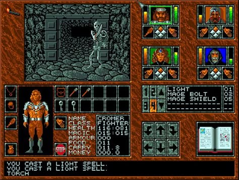 Dungeon Crawler, Classic Rpg, 70s Sci Fi Art, Guided Art, Retro Gadgets, Isometric Design, Pixel Art Games, Eye Of The Beholder, Game Info